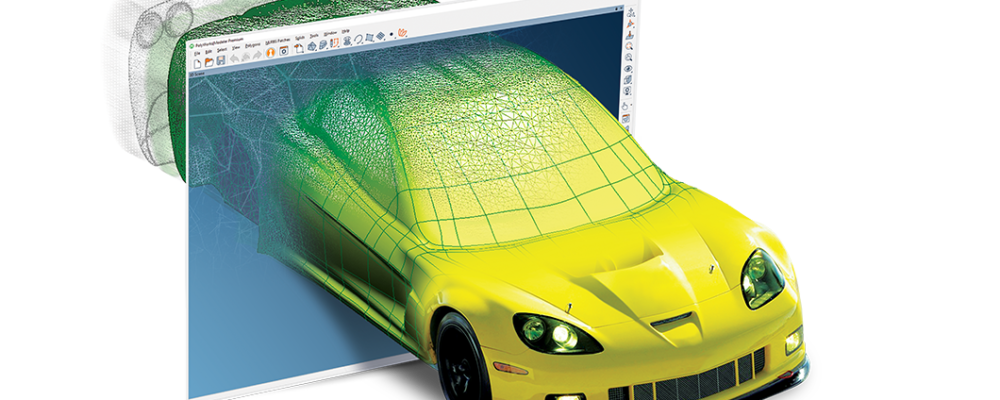Polyworks modeler used in the reverse-engineering process